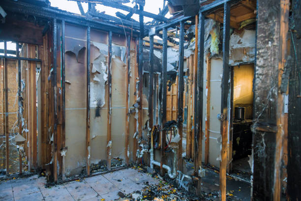 Professional Emergency Fire Cleanup technician working in Red Springs, NC